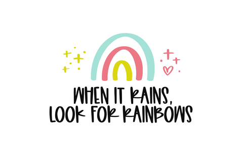 Rainbow Dreams - Handwritten Font with Extras! Font KA Designs 