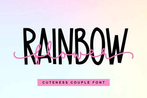 Rainbow Flower - couple - Font Abo Daniel Studio 