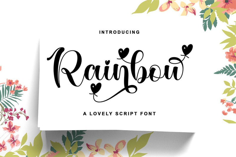 Rainbow Font Nurul Kamal 