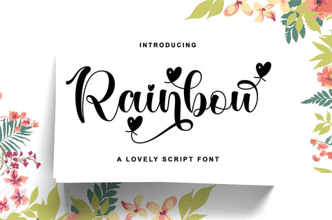 Rainbow Font Nurul Kamal 