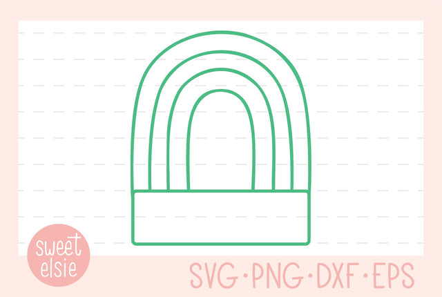Rainbow Frame SVG Sweet Elsie 