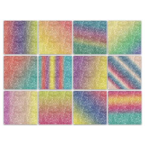 Rainbow Glitter Digital Paper Textures 2 Sublimation Old Market 