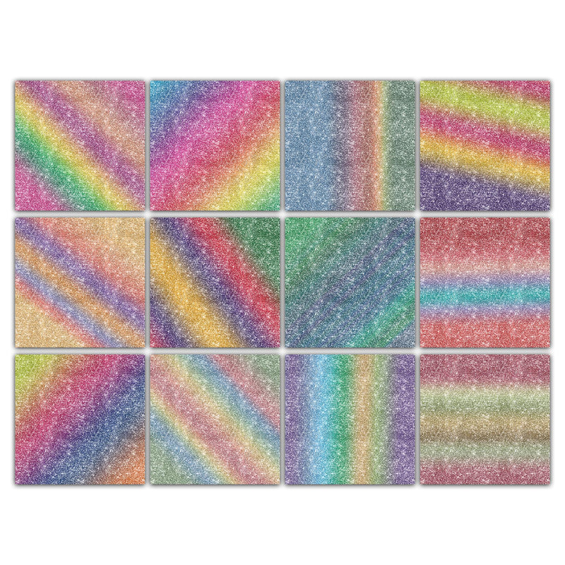 Rainbow Glitter Digital Paper Textures - So Fontsy