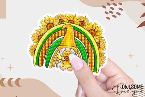 Rainbow Gnomes Sublimation PNG Design Sublimation Owlsome.Designs 