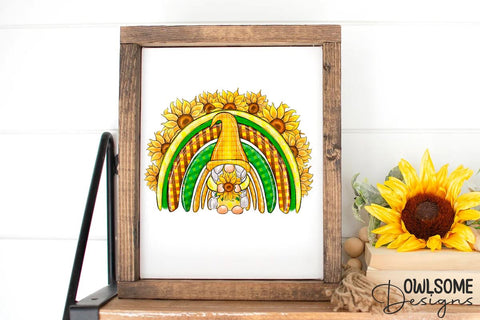 Rainbow Gnomes Sublimation PNG Design Sublimation Owlsome.Designs 