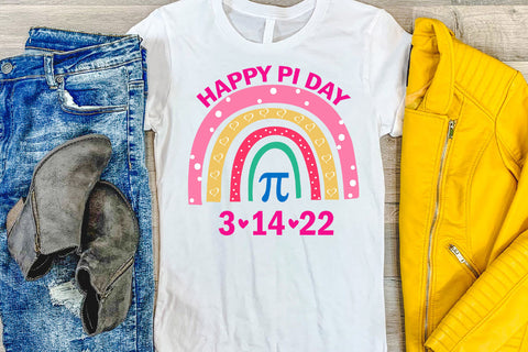 Rainbow Happy Pi Day Sublimation I Pi Day 3-14- 22 Sublimation Happy Printables Club 