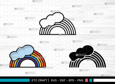 Rainbow Icons Color, Rainbow Svg, Rainbow Sublimation Svg, Rainbows, Pastel Rainbow, Rainbow Bundle, Icon Bundle, Svg Cut File, Dxf, Eps, Png, SVG ETC Craft 