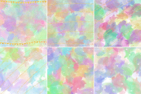 Rainbow Ink Glitter Digital Papers Background Set Digital Pattern SineDigitalDesign 