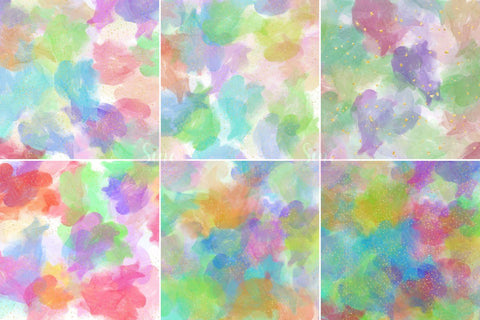 Rainbow Ink Glitter Digital Papers Background Set Digital Pattern SineDigitalDesign 