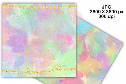 Rainbow Ink Glitter Digital Papers Background Set Digital Pattern SineDigitalDesign 