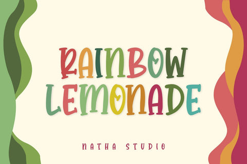 Rainbow Lemonade Font Nathatype 