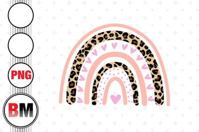 Rainbow Leopard PNG Files Sublimation BMDesign 