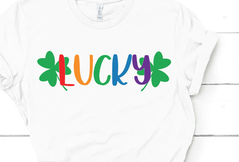 Rainbow Lucky with Shamrocks SVG | So Fontsy SVG So Fontsy Design Shop 
