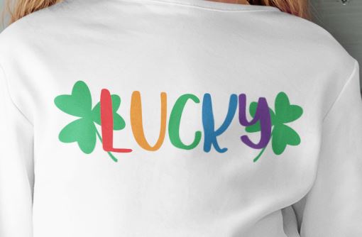 Rainbow Lucky with Shamrocks SVG | So Fontsy SVG So Fontsy Design Shop 