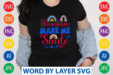 Rainbow Make Me Smile SVG CUT FILE SVG Rafiqul20606 