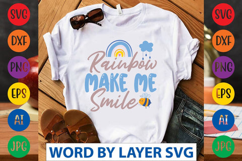 Rainbow Make Me Smile svg design SVG Rafiqul20606 