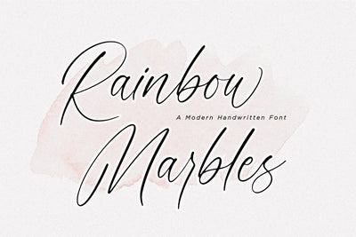 Rainbow Marbles Font Aestherica Studio 