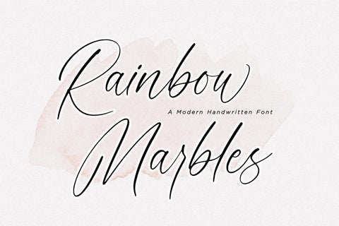 Rainbow Marbles Font Aestherica Studio 