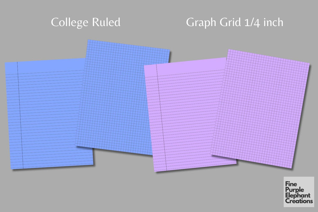 Rainbow Notebook Paper | Writing Sheets - So Fontsy