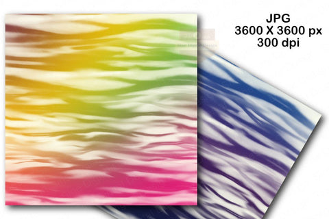 Rainbow Ocean Digital Paper Background Pack Digital Pattern SineDigitalDesign 