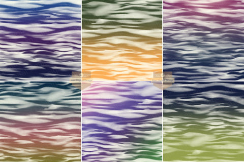 Rainbow Ocean Digital Paper Background Pack Digital Pattern SineDigitalDesign 