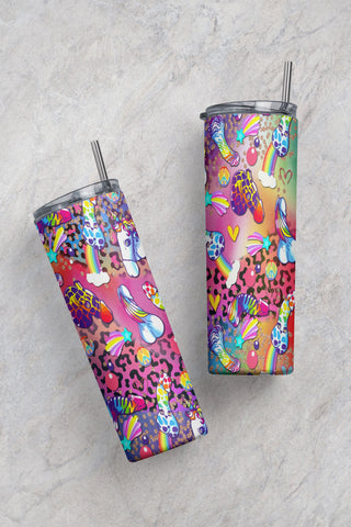 Rainbow Penis Unicorn penis rainbow drip paint splash, skinny straight 20oz Tumbler, Sublimation Design, PNG, Digital Download Sublimation CaldwellArt 
