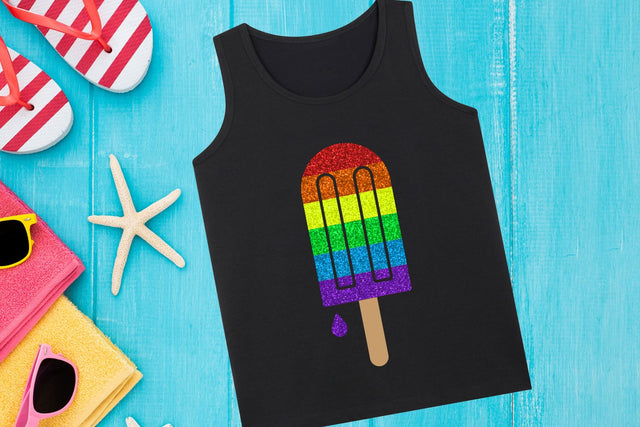 Rainbow Popsicle SVG SVG Designed by Geeks 