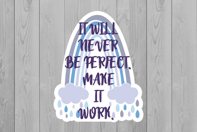 Rainbow Stickers | Motivation PNG | Boho Rainbow PNG Sublimation Fly Design 