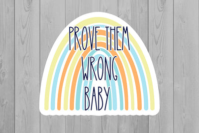 Rainbow Stickers | Motivation PNG | Boho Rainbow PNG Sublimation Fly Design 