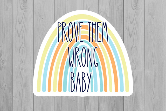 Rainbow Stickers | Motivation PNG | Boho Rainbow PNG Sublimation Fly Design 