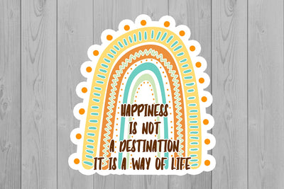 Rainbow Stickers | Motivation PNG | Boho Rainbow PNG Sublimation Fly Design 
