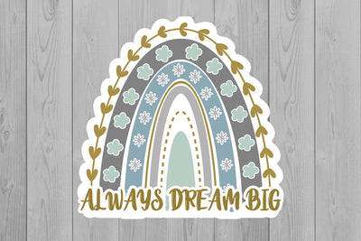 Rainbow Stickers | Motivation PNG | Boho Rainbow PNG Sublimation Fly Design 