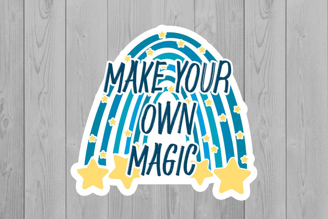 Rainbow Stickers | Motivation PNG | Boho Rainbow PNG Sublimation Fly Design 