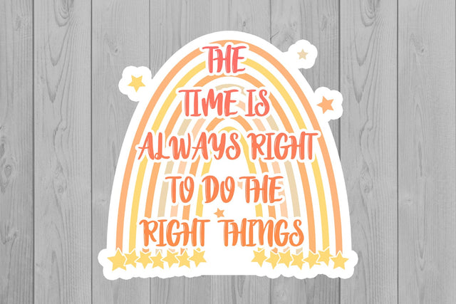 Rainbow Stickers | Motivation PNG | Boho Rainbow PNG Sublimation Fly Design 