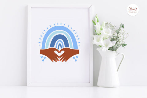 Rainbow SVG, Baby Rainbow SVG, DXF, PNG, Cricut, Silhouette SVG ClipartMuchLove 