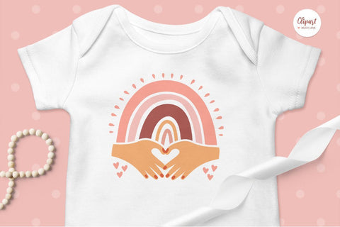 Rainbow SVG, Baby Rainbow SVG, DXF, PNG, Cricut, Silhouette SVG ClipartMuchLove 