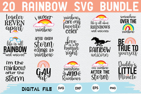 rainbow svg bundle SVG md faruk hossain 