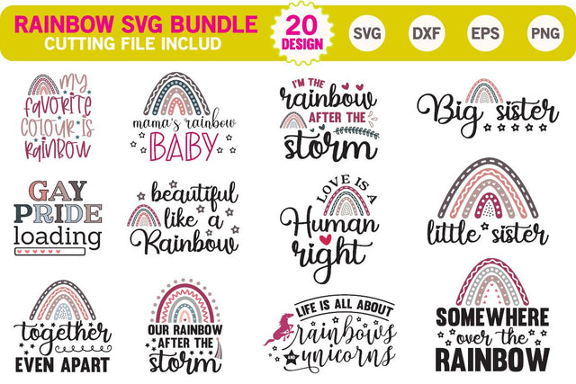 Rainbow SVG Bundle SVG md faruk hossain 