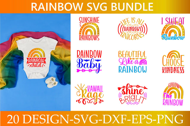 Rainbow SVG Bundle SVG Shahin alam 