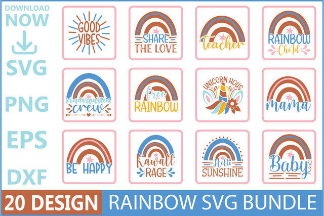 Rainbow SVG Bundle SVG Shahin alam 