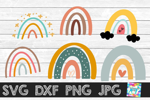 Rainbow SVG bundle SVG Twiggy Smalls Crafts 