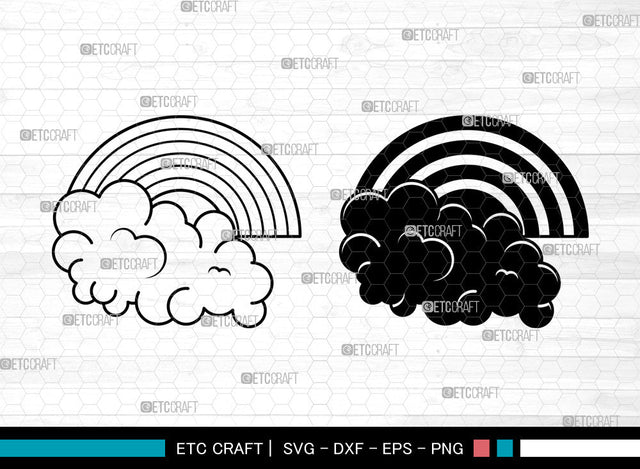 Rainbow SVG, Clouds svg, Rainbow Baby Svg, Rainbow With Sun Svg, Rainbow Star Svg, Rainbows Svg SVG ETC Craft 