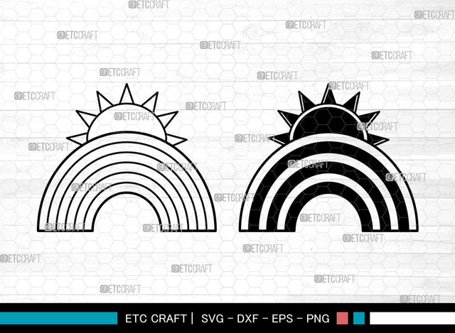 Rainbow SVG, Clouds svg, Rainbow Baby Svg, Rainbow With Sun Svg, Rainbow Star Svg, Rainbows Svg SVG ETC Craft 