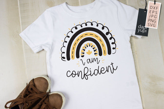 Rainbow SVG I Am Confident Quotes SVG dapiyupi store 