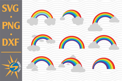 Rainbow SVG, PNG, DXF Digital Files Include SVG SVGStoreShop 