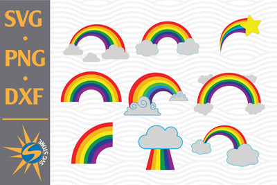 Rainbow SVG, PNG, DXF Digital Files Include SVG SVGStoreShop 