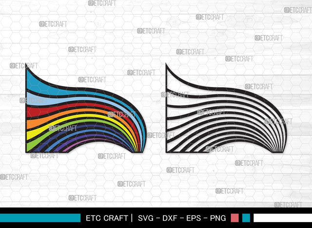 Rainbow SVG | Rainbow Svg | Cloud Svg | Rainbow & Clouds Svg | Layered Rainbow Svg | Rainbow Clipart SVG ETC Craft 