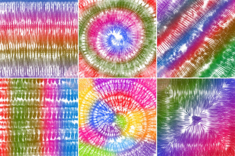 Rainbow Tie Dye Digital Papers Background Pack Digital Pattern SineDigitalDesign 