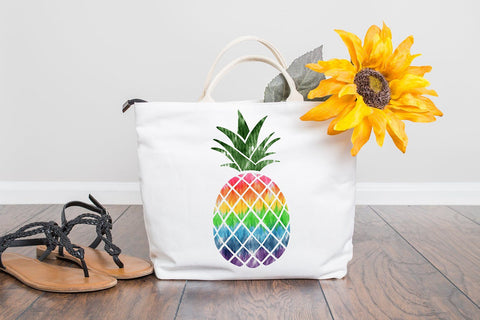 Rainbow Tie-Dye Pineapple Sublimation | Summer Pineapple PNG Sublimation B Renee Design 