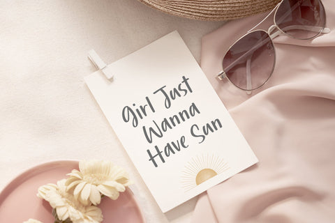 Rainbow Umbrella Font Timur type 